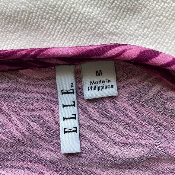 Elle Long Sleeve Sweater Ruffle Cuff Lightweight Size Women's Medium in Pink - Picture 5 of 5